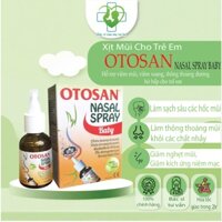 [ Chính Hãng] Otosan Nasal Spray Baby.Giúp Bé Hết Viêm Xoang,Khô Mũi Do Vi Khuẩn,Vi Rút.Chai 30ml