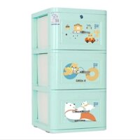 [ Chính hãng Qui Phúc]Tủ nhựa 3 tầng đơn ( ráp sẵng) Qui Phúc 40×40×75 cm