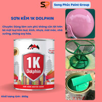 ( CHÍNH HÃNG ) Sơn 1K Dolphin Dùng Sơn Gỗ, Sơn Kẽm ( Nhanh Khô, Màng Sơn Đẹp, Kháng Tia UV )