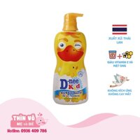 [ CHÍNH HÃNG ] Sữa Tắm Gội Cho Bé Dnee Kid Bubble Bath hình thú Thái Lan 400ml - Màu VÀNG