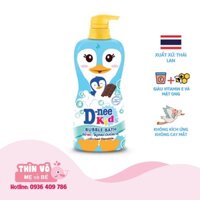 [ CHÍNH HÃNG ] Sữa Tắm Gội Cho Bé Dnee Kid Bubble Bath hình thú Thái Lan 400ml - Màu XANH