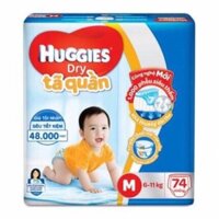 [ Chính Hãng ] Tã quần Huggies  size M 74 miếng