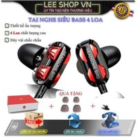 ✅[ Chính Hãng ] Tai Nghe Nhét Tai Siêu Bass 4 Loa LS99 - Chất Âm Cực Đã, Nghe Nhạc, Xem Phim 7D - Hongbiao SM - Lee Shop