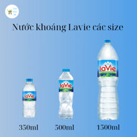 [ Chính Hãng ] Thùng 24 chai nước khoáng Lavie 350ml, 500ml - 12 chai 1.5L