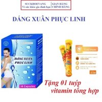 [ Chính Hãng ] Viên uống giảm cân Dáng Xuân Phục Linh. Hoàn toàn tự nhiên. Giảm 2-3kg/tháng