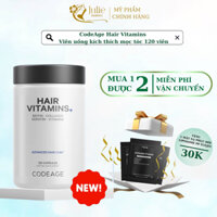 [ CHÍNH HÃNG ] Viên uống kích thích mọc tóc CodeAge Hair Vitamins 120 viên + Tặng mặt nạ