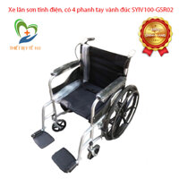 [ CHÍNH HÃNG ] Xe lăn cho người già có phanh tay, Xe lăn đa năng hàng chính hãng - Xe lăn có 4 phanh tay vành đúc