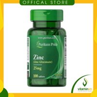 💎[ CHÍNH HÃNG ] ZinC Puritan’s Pride 50mg, 100 viên uống bổ sung Kẽm🍁