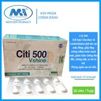 (✅ Chính Hãng)bổ não CITI 500 Vshine -  Cung cấp oxi lên não Giảm đau đầu ,hoa mắt,chóng mặt,người bị suy giảm trí nhớ