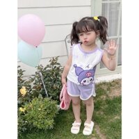 [ Chọn màu] BỘ ĐỒ BA LỖ COTTON VIỀN MÀU IN HÌNH HOẠT HÌNH ĐÁNG YÊU CHO BÉ- HÀNG QCCC