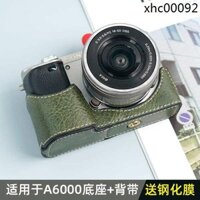 · Chống Bóng Thích Hợp Cho Hộp Bảo Vệ Sony A6000 a6400 Túi Máy Ảnh A6100 Vỏ Da Giả A6300 Micro Đơn Camera