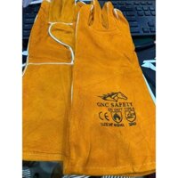 [ Chống Cháy Chịu Nhiệt ] Găng Tay Hàn Bằng Da Màu Vàng