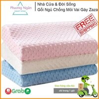 [ Chống Mỏi Vai Gáy ] Gối Cao Su Non ZaZa Cao Cấp, Gối Cao Su Chông Ngáy Ngủ, Mềm Mại Cho Giấc Ngủ Êm Ái