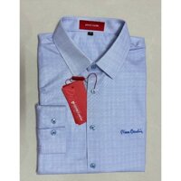 [ Chống nhăn ] áo sơ mi tay dài pierre cardin slim kẻ caro 82017-1