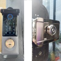 [ CHỐNG NƯỚC- BH 12T] Khóa cổng sắt vân tay 1 mặt G04