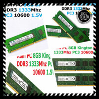 [ CHỐT SALE ] Ram 8GB DDR3 ( Samsung / Kington ) Bus 1333Mhz PC3 10600 1.5V Dùng Cho Máy Tính Để Bàn PC Desktop  - Bảo h