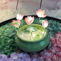 [ Chưa lắp ráp ] Đèn để bàn DIY handmade đèn LED cánh đồng hoa trong lọ  - Baystore