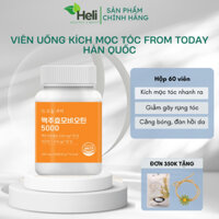 [ chuẩn Hàn] Viên Uống Kích Mọc Tóc, Giảm Rụng Tóc Biotin 5000 From Today Hàn Quốc (Hộp 60 Viên)