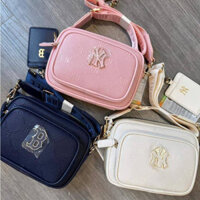 ( Chuẩn Hãng )  Túi Đeo Chéo MLB NY Korea Dia Monogram JQD Camera Bag New York Yankees Full Tag Code