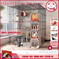 ⚡𝐅𝐑𝐄𝐄𝐒𝐇𝐈𝐏⚡ Chuồng mèo 4 tầng lưới sắt sơn tĩnh điện giá rẻ đẹp lắp ghép đa năng đơn giản có mái nuôi 2-3-5 thú c