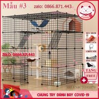 ⚡𝐅𝐑𝐄𝐄𝐒𝐇𝐈𝐏⚡ Chuồng mèo lắp ghép tầng lưới sắt lắp ghép đa năng cho thú cưng thỏ, sóc bọ ú chọn mẫu theo phân loại