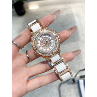 〖 Ciloa 〗 (có hộp quà) Đồng hồ gốm Camellia Nữ Niche Light Sang trọng Full Diamond Đồng hồ nữ 2023 Phong cách mới dành cho nữ 6433