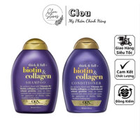 [ Clou Stores ] Cặp Dầu Gội Xả Biotin Collagen OGX Thick & Full 385ml Nuôi Dưỡng và Kích Thích Mọc Tóc