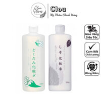 [ Clou Stores ]  Nước hoa hồng diếp cá tía tô Chinoshio Dokudami Perilla Natural Skin Lotion nội địa Nhật Bản 500ml