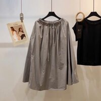 **🌫 Cloudy Grace – Chân Váy Dài Vintage Dáng Suông 🌫**