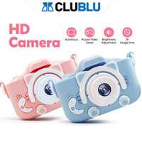 -CLUBLU- Máy Ảnh Kỹ Thuật Số Mini Mèo Camera-007 Cute Có Thể Sạc Lại Chống Sốc Cao Cấp Cho Bé