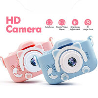 -CLUBLU- Máy Ảnh Kỹ Thuật Số Mini Mèo Camera-007 Cute Có Thể Sạc Lại Chống Sốc Cao Cấp Cho Bé