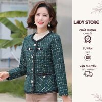 ( có ảnh thật) K53 - Áo khoác dạ tweed tuổi trung niên có size to cho người mập