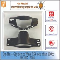 [ CÓ BÁN LẺ] Ốp đầu + Gáy đen xe Wave RSX100 / RSX siêu nhân đời 2007 - 2008