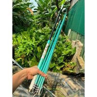 [ Có Bảo Hành ] Cần câu tay Điêu thuyền 5H full xanh carbon xoắn tặng kèm ngọn phụ