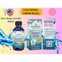( Có bill nhập) Dha Baby Nordic - Baby DHA ,Bổ sung Omega3 và Vitamin D3 cho bé, hộp 60ml, hàng Mỹ