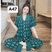 [ Có đại 75kg] Bộ pijama nữ mặc nhà tay cộc,tay dài quần dài, Set đồ nữ ngủ phong cách thời trang
