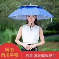 🔥 có hàng sẵn 🔥 Chiếc ô che nắng đội trên đầu ngoài trời Bảo vệ an toàn Ô đội đầu Chống gió chống mưa chống nắng câu cá ▼Mũ ô câu cá chống gió và chống mưa hai lớp ô treo trên đầu ô chống nắng gấp nắp ô trên cao Tấm che nắng câu cá ngoài trời ※
