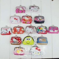 🔥 có hàng sẵn 🔥 dễ thương Dễ Thương Phong Cách Hàn Quốc ví hàn quốc vi hello kitty nhat kawaii ví ngắn Con gái ins 2025 ☉Đĩa đơn Nhật Bản Sanrio Hello Kitty Đôi mắt to Ếch Merlot Ví đựng tiền xu Túi linh tinh Ví nhỏ☜