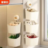 🔥 có hàng sẵn 🔥 Giỏ đựng gia vị Treo tường Sử dụng tại nhà Đa chức năng Kệ đựng rau củ quả Giỏ Đựng Tỏi Gừng phòng bếp ☸Giá Để Đồ Nhà Bếp Treo Tường Gừng Bảo Quản Tỏi Hiện Vật Không Đục Lỗ Lưu Trữ Giỏ Treo Cốc Hút Vỏ Gừng Hộp Bảo Quản Tỏi☁