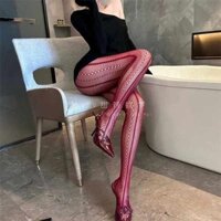🔥 có hàng sẵn 🔥 Quần tất quyến rũ cho nữ Vintage Thanh lịch Thời trang 2025 Mùa Hè Quần tất siêu mỏng Mềm mại Thoải mái Đàn hồi cao Quần tất lưới mỏng ♙Quá hoàng gia và quá cay lưới đỏ nguyên chất lụa đen rượu vang đỏ gợi cảm vớ nữ chân rỗng quần thon g