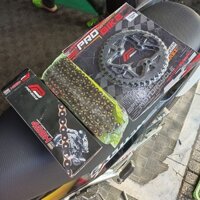 [ Có Lẻ Sên ] Nhông sên dĩa Probike Ex150, Ex155, Ex135, Raider Fi, Winner,....Sên Vàng Đen, Dĩa Nhông Đen