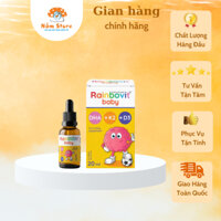 ( Có quà ) Rainbovit Baby DHA D3K2 công thức 3 trong 1 tối ưu cho trẻ sơ sinh