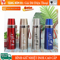 [ Có Quà Tặng ] Bình giữ nhiệt inox Bình đựng nước giữ nhiệt lớp inox cao cấp 800ml Cốc đựng nước nóng inox loại to 800ML binh giu nhiet 2 lop inox cao cap 800ml binh dung nuoc nong inox loai to