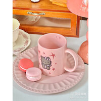 ( có sẵn ) Cốc gốm Hello Kitty hồng xinh xăn