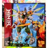 ( Có Sẵn ) Lắp ráp ninja Zimo 4020 Larri 11331 Lloyd's Titan Mech Robot khổng lồ của ninja Samurai