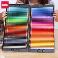 🔥 có thể xóa được 🔥 trẻ em màu chì Học Sinh có hàng sẵn bút chì màu bộ màu chì ❧Bút chì màu nhờn Deli 24 / 36 / 48 / 72 hộp sắt màu vẽ tay bí mật màu sân vườn cho trẻ em và học sinh✽