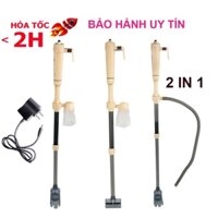 [ CÓ VIDEO ] 3 Máy Hút Cặn Hồ Cá chạy điện và pin AS615A - AS615B đa năng 2 IN 1 loại tốt