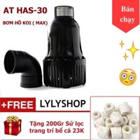 [ CÓ VIDEO] Máy bơm chìm - Máy bơm nước hồ cá koi ngoài trời ATMAN HAS-30 (220W - 30.000L/H) + Tặng 200gr sứ lọc bể cá