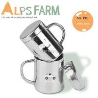 ☎ ◆ Cốc uống nước inox 304 2 lớp chống bỏng cốc Hàn Quốc có nắp cốc mẫu giáo cốc tiện dụng cho bé