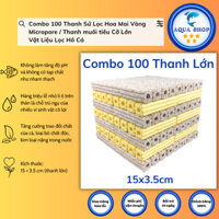 ( Combo 100 ) Thanh Sứ Lọc Hoa Mai Vàng Micropore / Thanh muối tiêu Cỡ Lớn - Vật Liệu Lọc Hồ Cá